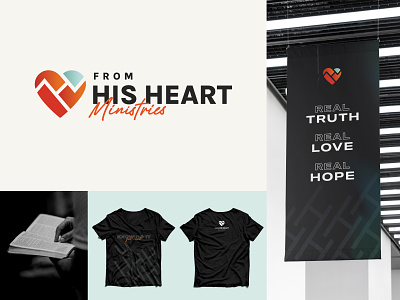 From His Heart Ministries Branding branding charlotte design graphic design illustration logo logo design ministry ui web website