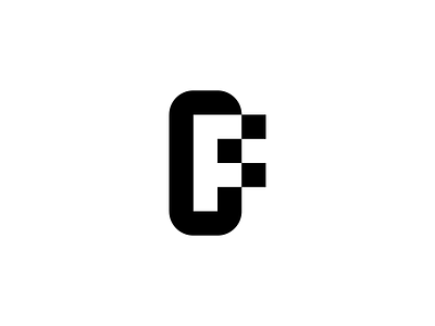 F letter black branding custom mark f letter f letter mark geometric icon logo mark minimalism modern logo negative space round simple symbol