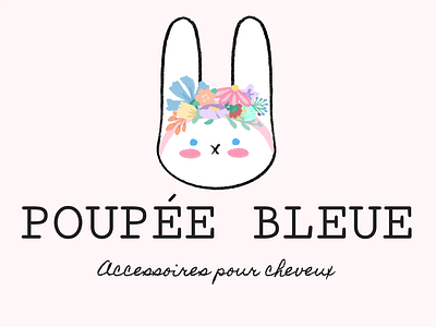 POUPÉE BLEUE branding children childrens brand graphic design illustration instagram design logo pastels visual brand