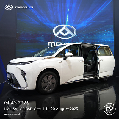 Maxus GIIAS Photography car exhibition graphic design photography