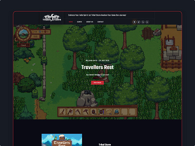 Tribal Storm - Video Game Publisher Website design web web design web designer web interface website wordpress