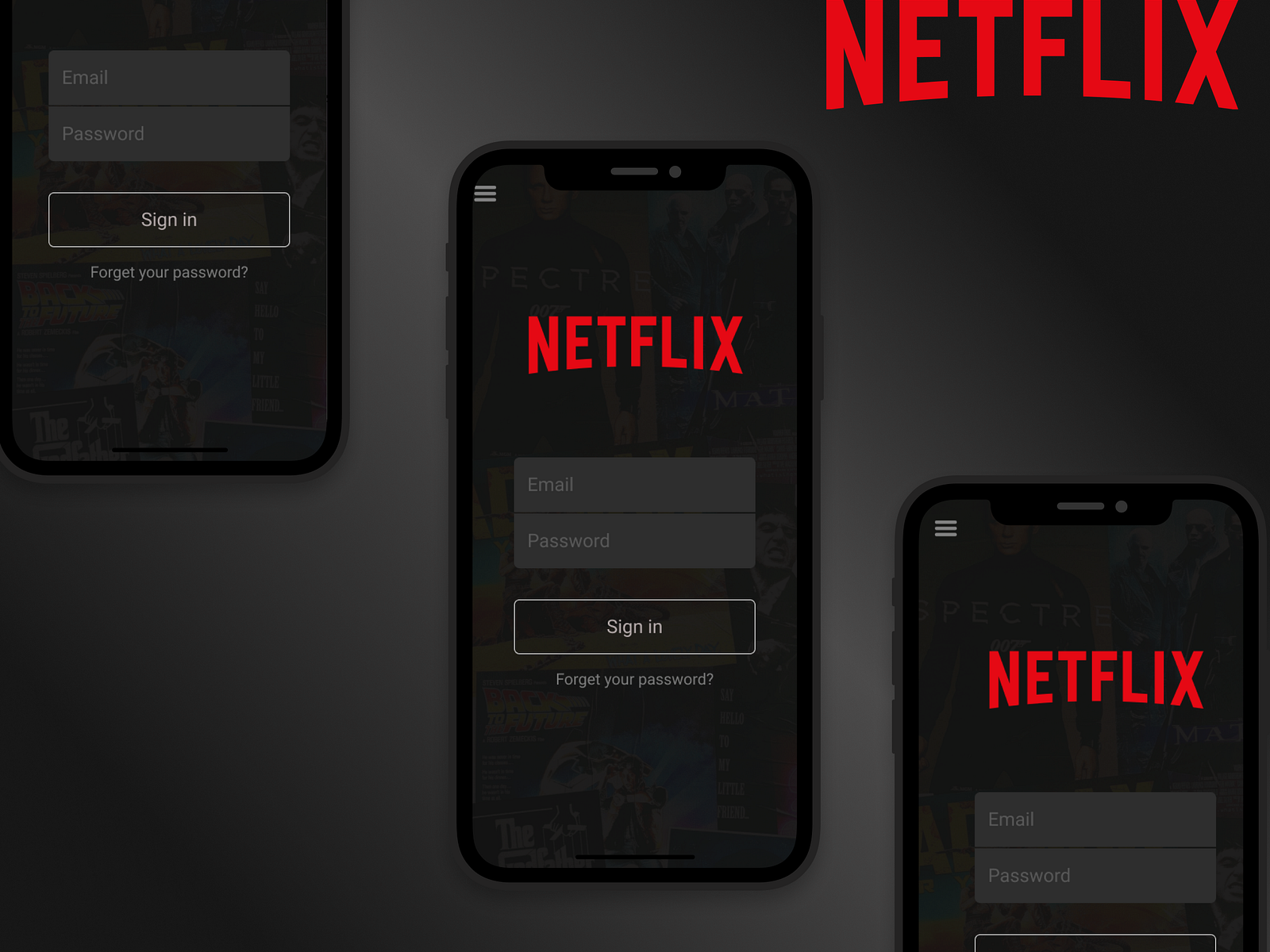 Netflix new sign in page and case study by Sanyam Tyagi on Dribbble