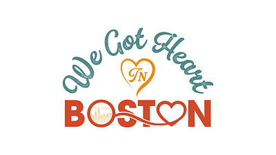 We got heart in Boston Logo boston in heart logo boston logo brand brand identity branding design graphic design heart logo illustration logo logo design logo designer