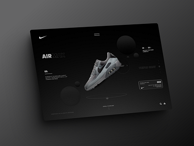 Nike Air Max - Landing Page | Design Concept | UI/UX Design | design graphic design landing page mobile design ui ux web design