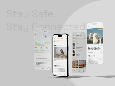 SafeCommunity app design mobile mobileapp ui uidesign ux