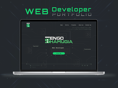 Portfolio Site for Web Developer app des design logo portfolio ui