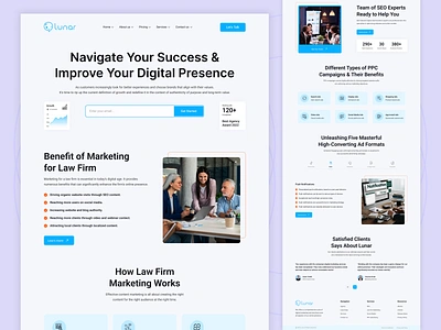 Digital Marketing Agency Landing Page ads agency branding business company content design digital marketing landing page law firm marketing logo pay per click promotion seo services social media startup ui ux website