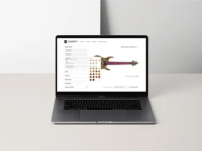 Day 033 - Customize Product 2d configurator custom product customguitar customproducts dailyui dailyui033 guitar mayones ui webdesign