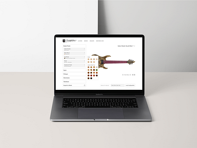 Day 033 - Customize Product 2d configurator custom product customguitar customproducts dailyui dailyui033 guitar mayones ui webdesign