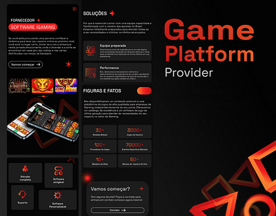 Game Platform Provider app design mobile ui ux