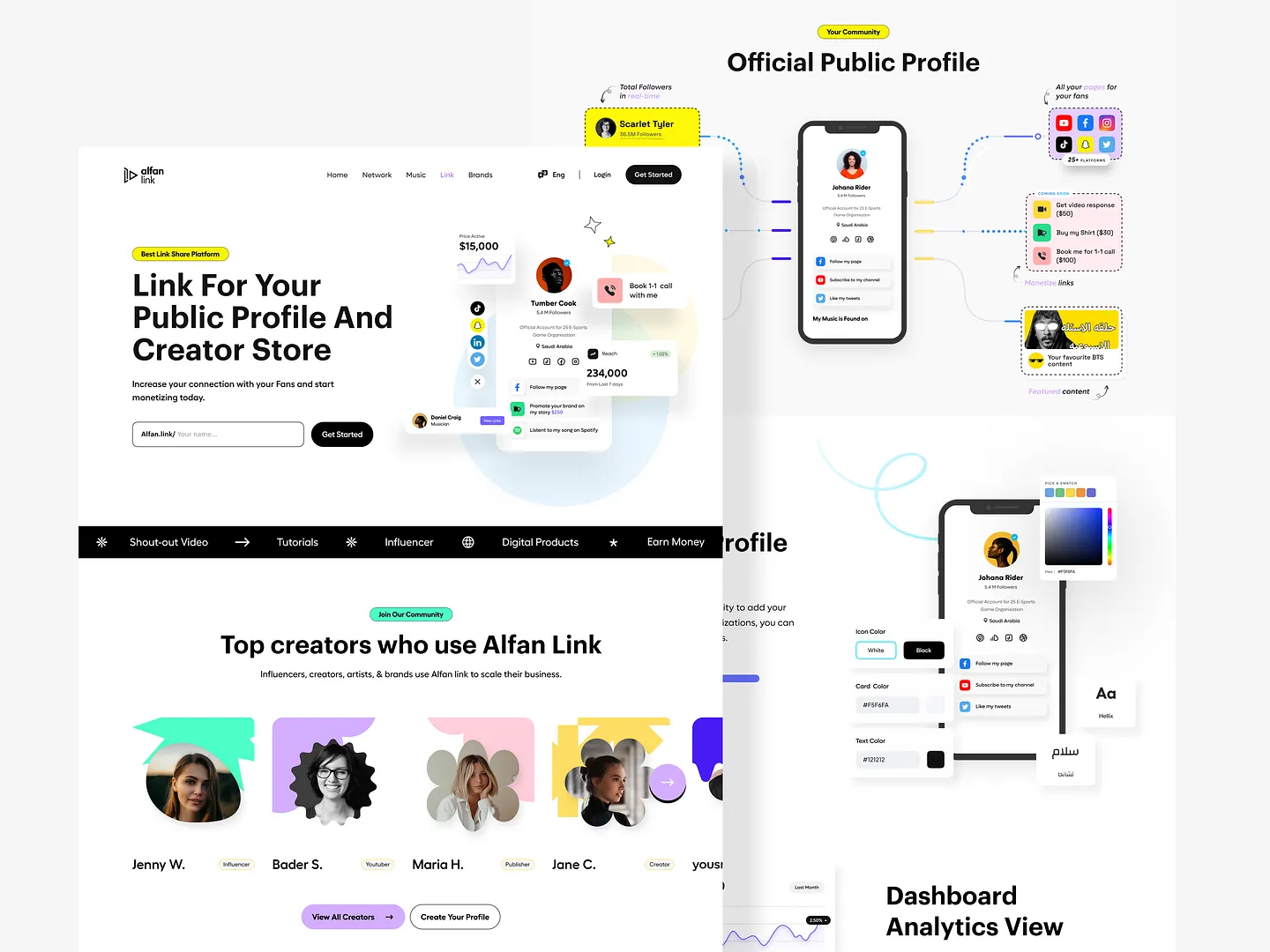 Innovative Link Preview Design for Creator Profiles