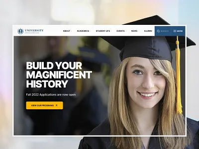 University, Online Courses & Education WordPress Theme with LMS academy branding classes courses design education elearning flat illustration landing lms logo theme typography udemy ui university ux website wordpress