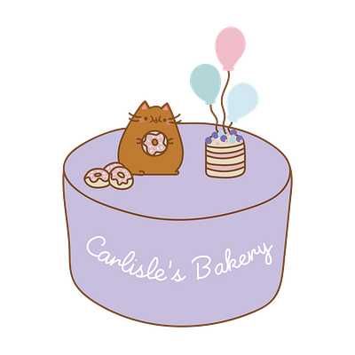 Carlisle's Bakery Logo branding cute design illustration logo
