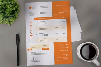 invoice template design account