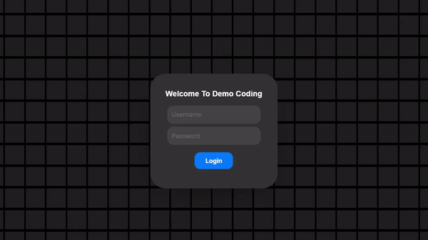 Login Form With Animated Background In React JS 3d animated animation branding coding css design development frontend graphic design html illustration logo motion graphics react js ui web development