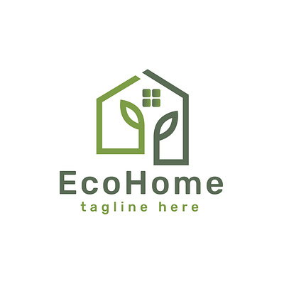 EcoHome - Logo Design | Minimalist | Modern | brand identity branding graphic design logo logoroom logos logotipo logotype vect plus