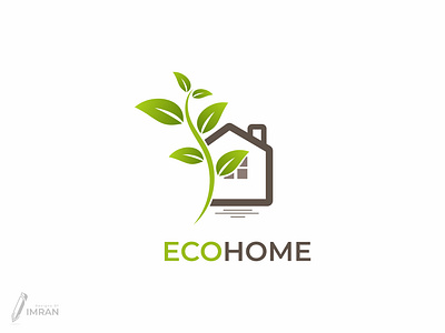 ECOHOME-Logo Design(Unused) app logo brand identity branding creative logo design gradient logo graphic design icon illustration logo minimal logo modern logo