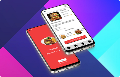 "🍽️ Introducing 'Hungry' App Screens: Satisfy Your Cravings wit design figma ui ux