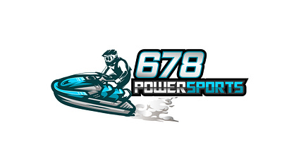 678 PowerSports 678 powersports beautiful logo brand brand identity branding creative logo design graphic design illustration logo logo design logo designer powersports logo speedboat logo sports logo