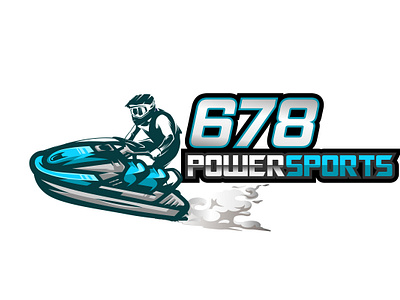 678 PowerSports 678 powersports beautiful logo brand brand identity branding creative logo design graphic design illustration logo logo design logo designer powersports logo speedboat logo sports logo