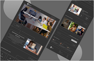 Digital agency website agency website app digital agency digital agency website la landing page landing page design portfolio design ui design uiux design web design website design