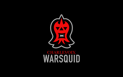 Charlevoix Warsquid athletic ball basketball branding design logo logos sport sports sports branding sports logo