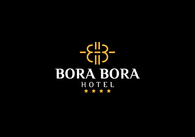 Bora Bora Hotel bora borabora branding curve design graphic design hotel illustration lines logo skenderbeuipafan stars