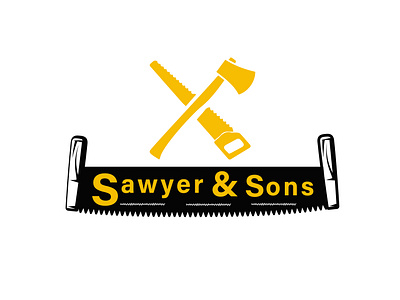 Sawyer & Sons Logo artisan carpentry creative design hardwood logo logo design logo designer masterpiece sawer logo sawing woodworking