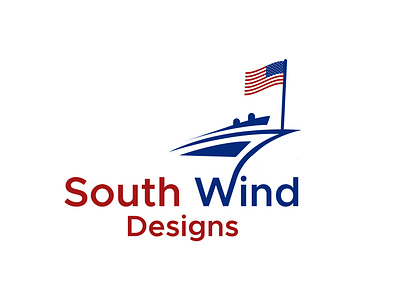 South Wind Designs Logo logo logo design logo designer ship logo south wind designs south wind logo south wind logo design wind logo