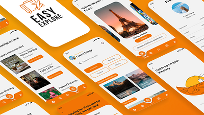 Easy Explore design illustration ui ux