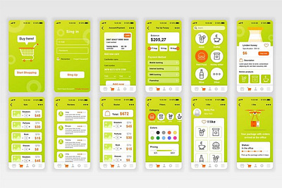 UI UX for a online shoping store apps ios/and branding design graphic design typography u ui ux