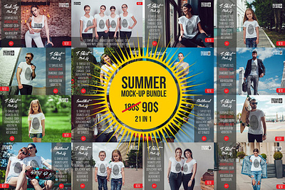 Summer Mock-Up Bundle 3d animation apparel black brand branding design fashion female girl girl mock up graphic design isolated logo motion graphics ui