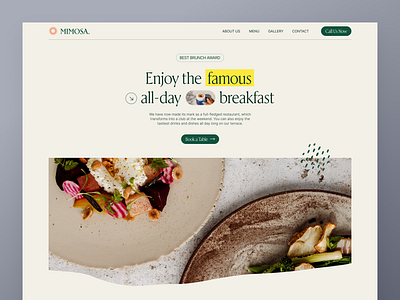Food Landing Page Design branding design graphic design ui ux design