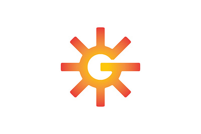 Sun Letter G Logo branding company brand logo company branding design graphic design logo modern vector
