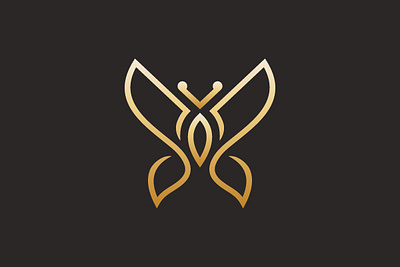 Luxury Butterfly Logo branding company brand logo company branding design graphic design logo modern vector