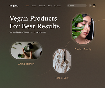 Vegans Website animation branding design typography ui ux website