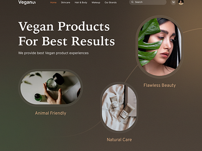 Vegans Website animation branding design typography ui ux website