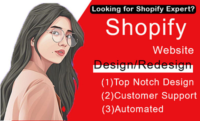 I will be shopify expert for store designing, speed optimization animation branding graphic design motion graphics ui website