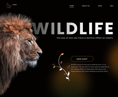 PAWER (Wildlife Rescue Website) design graphic design ui uiux wildlife