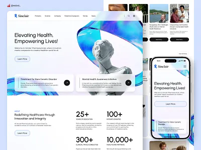 Sinclair Pharmaceuticals - Pharmacy Website Design Inspiration design doctor doctors graphic design health healthcare hospital medical medicine medschool nurse pharmacist pharmacology pharmacy surgeon ui ux vaccine webdesign website