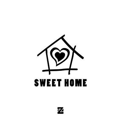 Sweet Home Logo branding design design logo home logo logos logotype love simple logo sweet templates vector