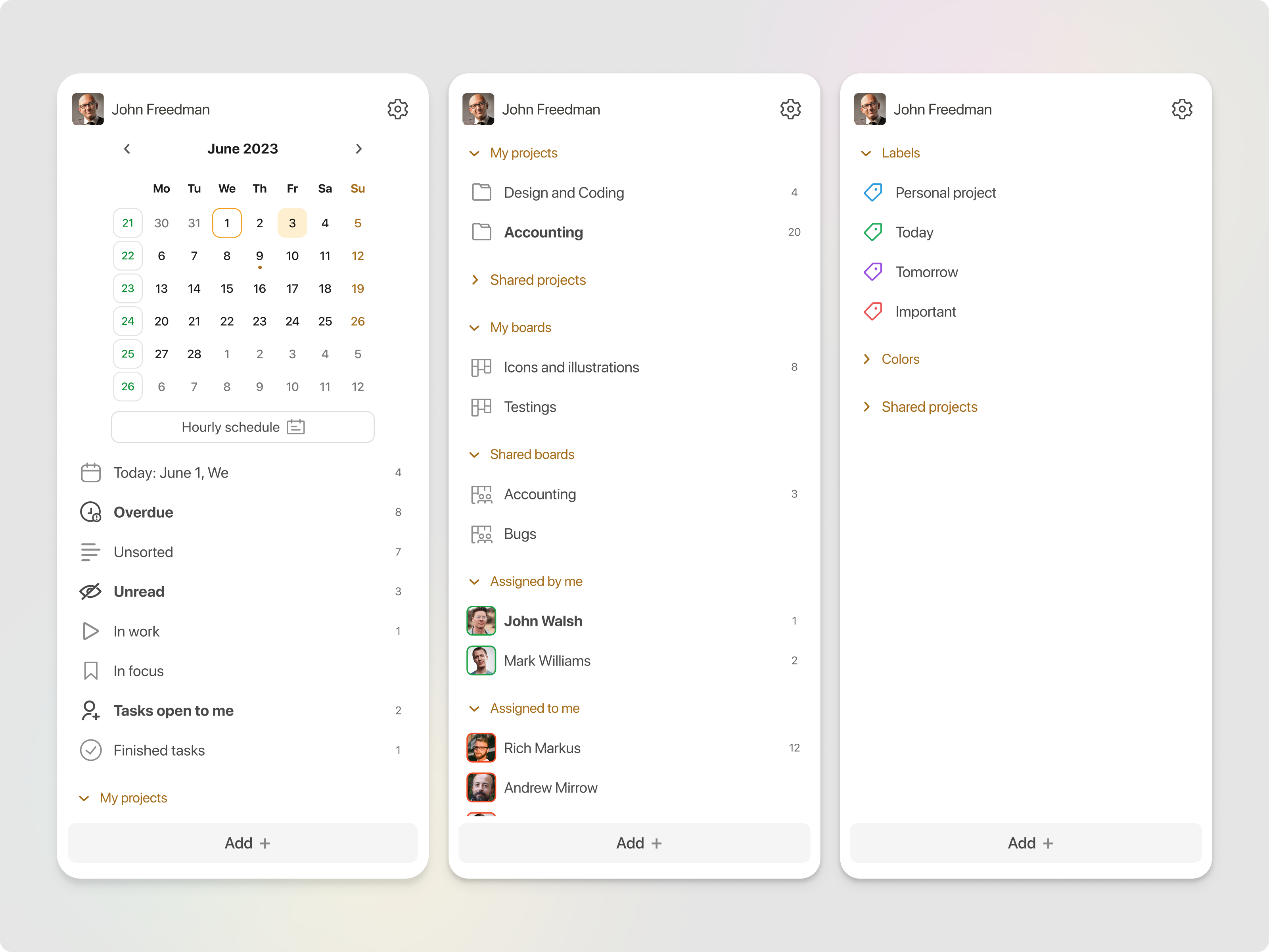 Task Management Platform | Navigation Screen | App Design app app design branding dashboard design graphic design icon kanban mobile app productivity app saas to do to do app to do list typography ui ui design uiux ux web
