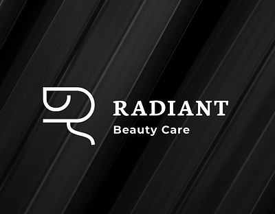 RADIANT Beauty Care brandidentity branding design graphic design logo monogram simplelogo