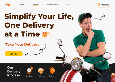 Delivery Sercive Website branding design graphic design ui ux web website