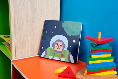 Buzz Lightyear: To Infinity and Beyond🚀 cartoon children book design graphic design illustration mockups