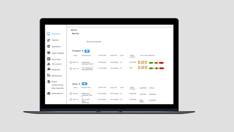 Computerized Maintenance Management System Web App Design by Muhammad ...