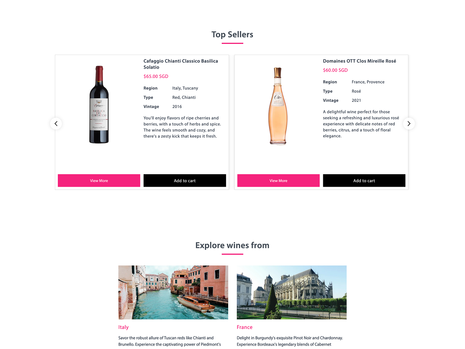 Singapore Wine Delivery by Thomas Jenkins on Dribbble