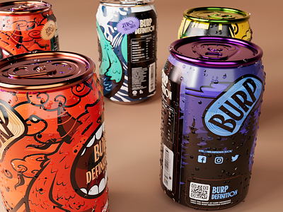 Soda Can Design - Beverage Packaging animation branding design graphic design illustration interface logo