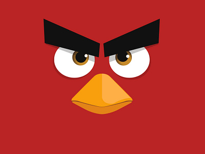 Angry bird illustration | Angry bird red illustration angry bird angry bird red illustration artwork cartoon illustration design illustration minimal cartoon red illustration vector illustration