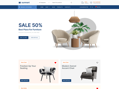 e-Commerce Website design ec graphic design ui ux